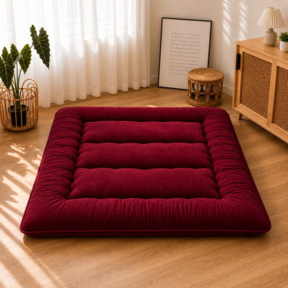 Opvouwbaar Futonmatras 10cm Dik Japanse Slaapmat Volwassenen Kinderen Tatami Yogamat Reisbed Gastenkamer