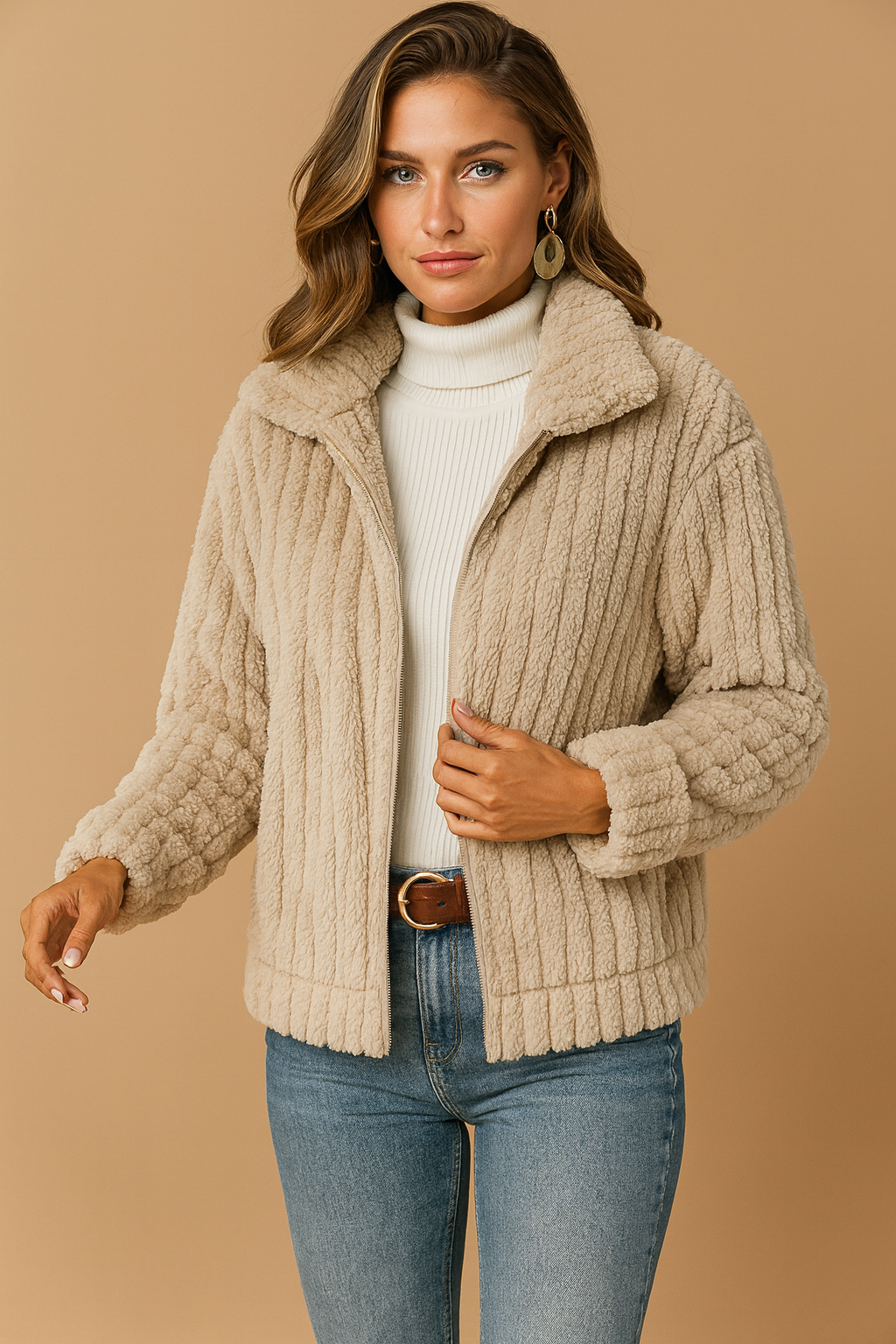 Dames Fleece Vest Warm en Zacht met Rits voor Buiten - StudioMarella