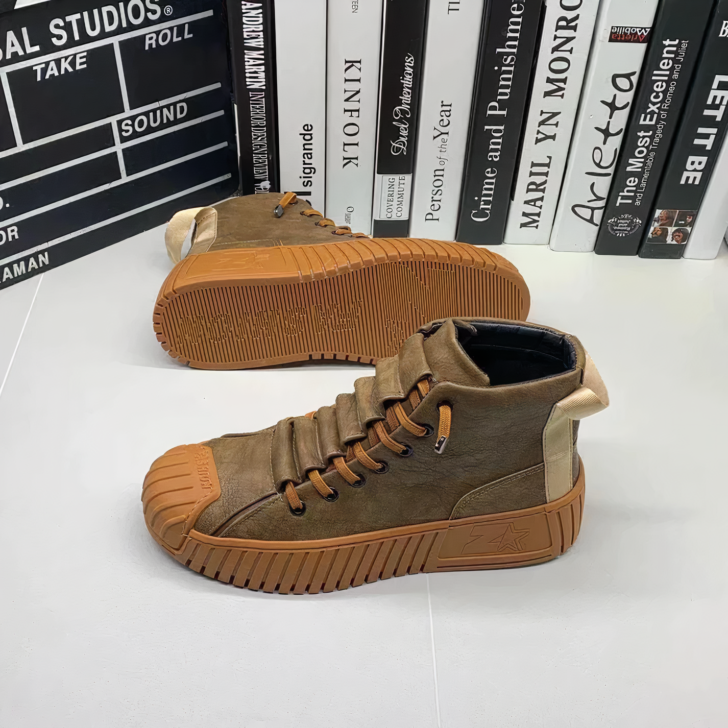 Hoge Mannen Schoenen Britse Stijl Laarzen Rion - StudioMarella