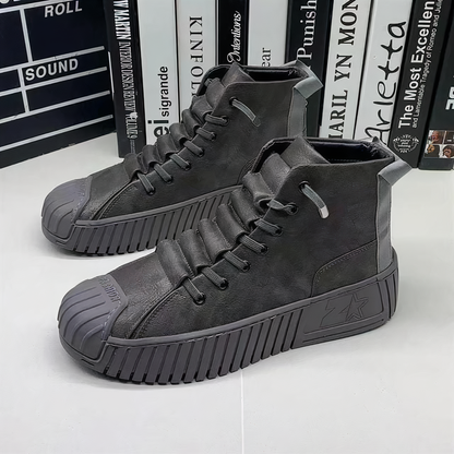 Hoge Mannen Schoenen Britse Stijl Laarzen Rion
