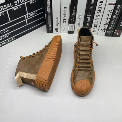 Hoge Mannen Schoenen Britse Stijl Laarzen Rion