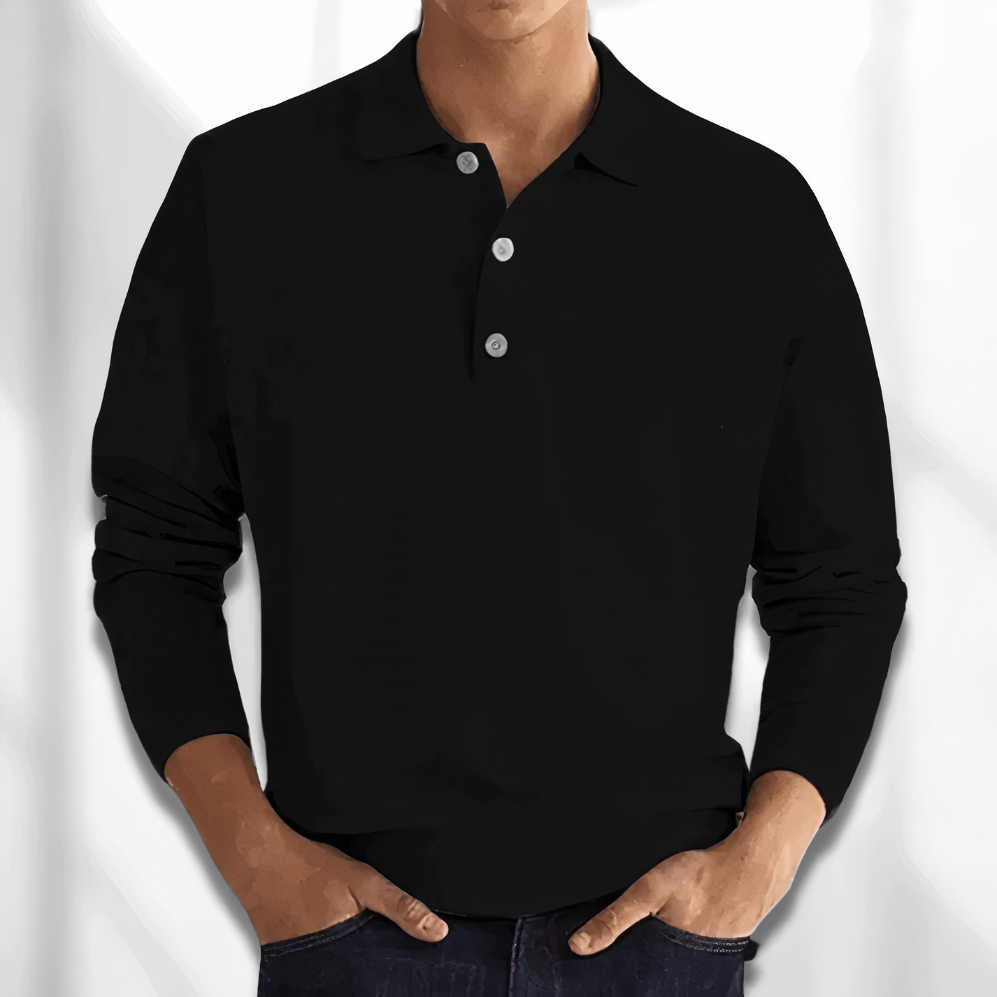 Herenshirt Lange Mouw Casual Comfortabel