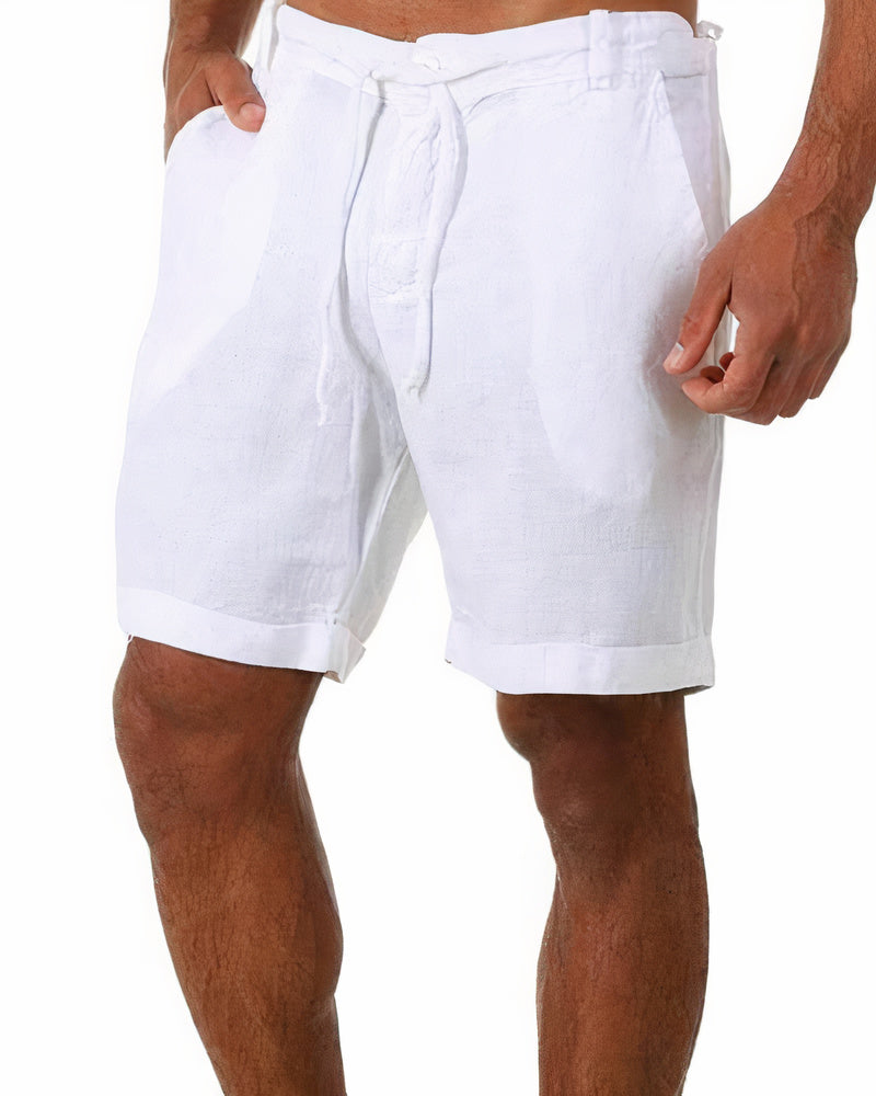 Heren Zomerbroek Linnen Kort Comfortabel Lichtgewicht