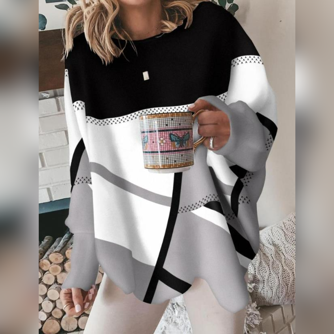 Dames Top met Lange Mouwen Modieus Zwart - StudioMarella