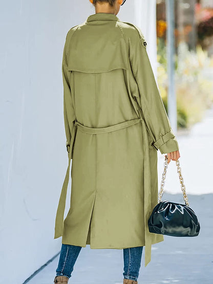 Dames Trenchcoat Waterdicht Lange Stijlvolle Jas