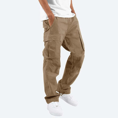 Heren Cargobroek Zwart Comfortabele Relaxed Fit