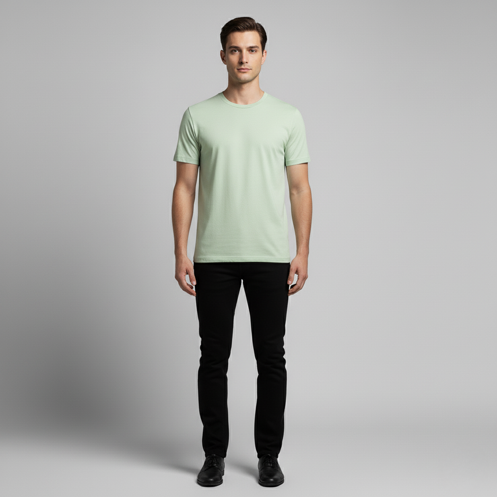 Mannen T-Shirt Slim Fit Moderne Stijl - StudioMarella
