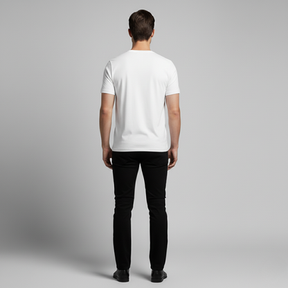 Mannen T-Shirt Slim Fit Moderne Stijl