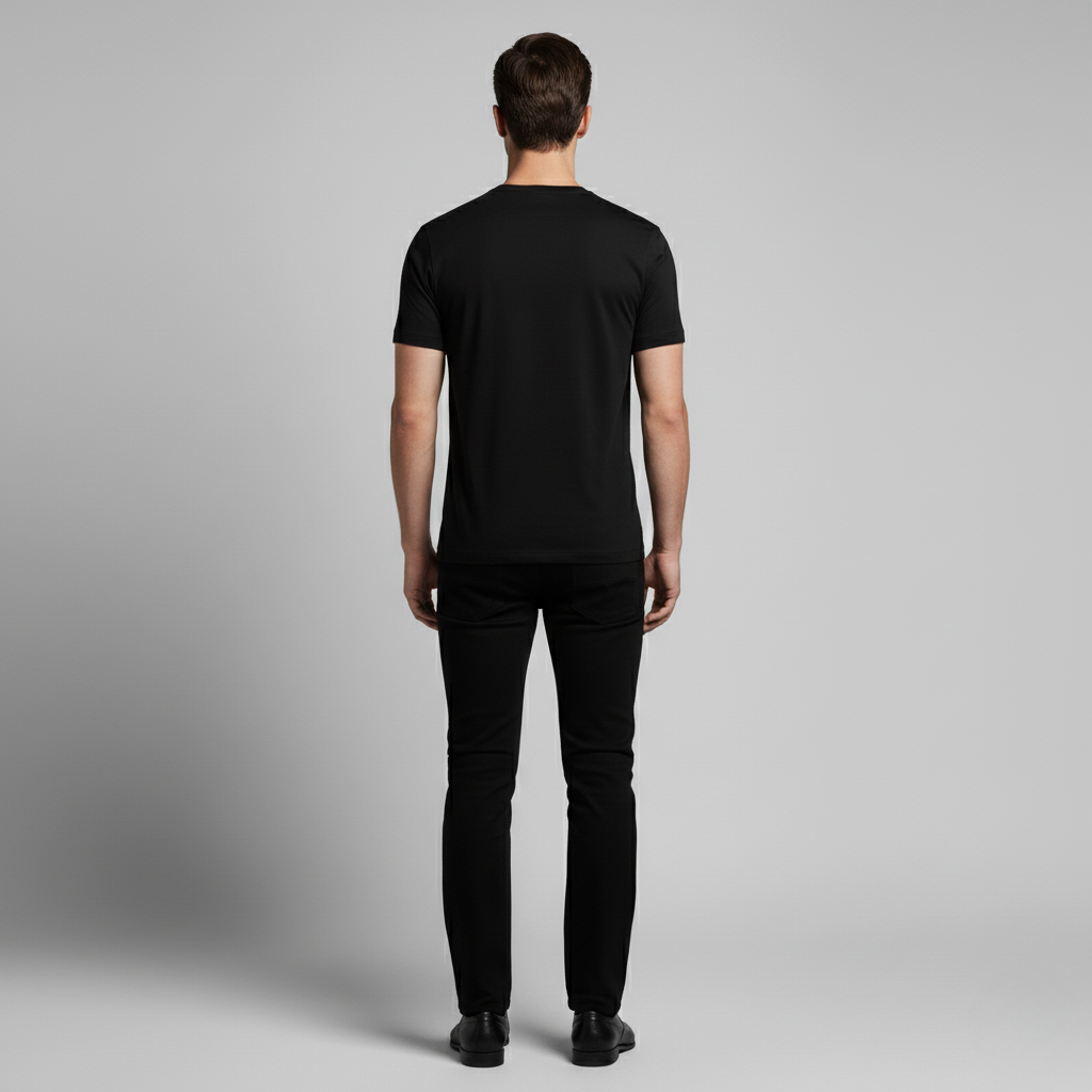 Mannen T-Shirt Slim Fit Moderne Stijl