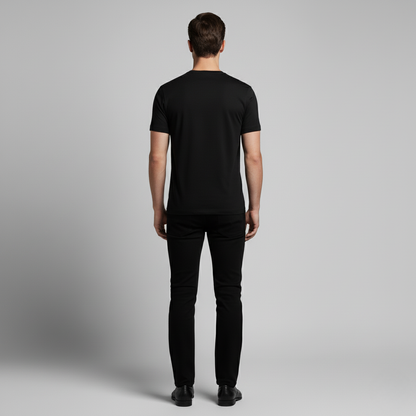 Mannen T-Shirt Slim Fit Moderne Stijl