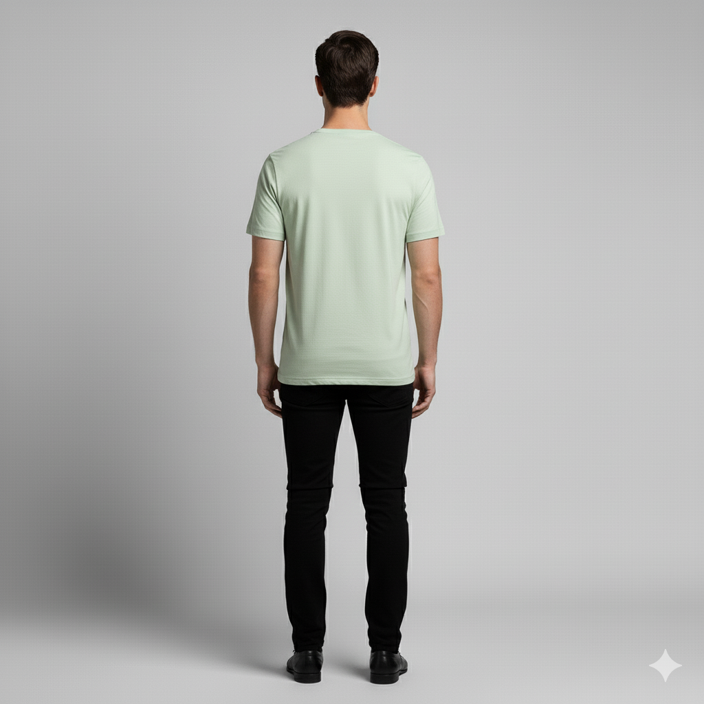 Mannen T-Shirt Slim Fit Moderne Stijl