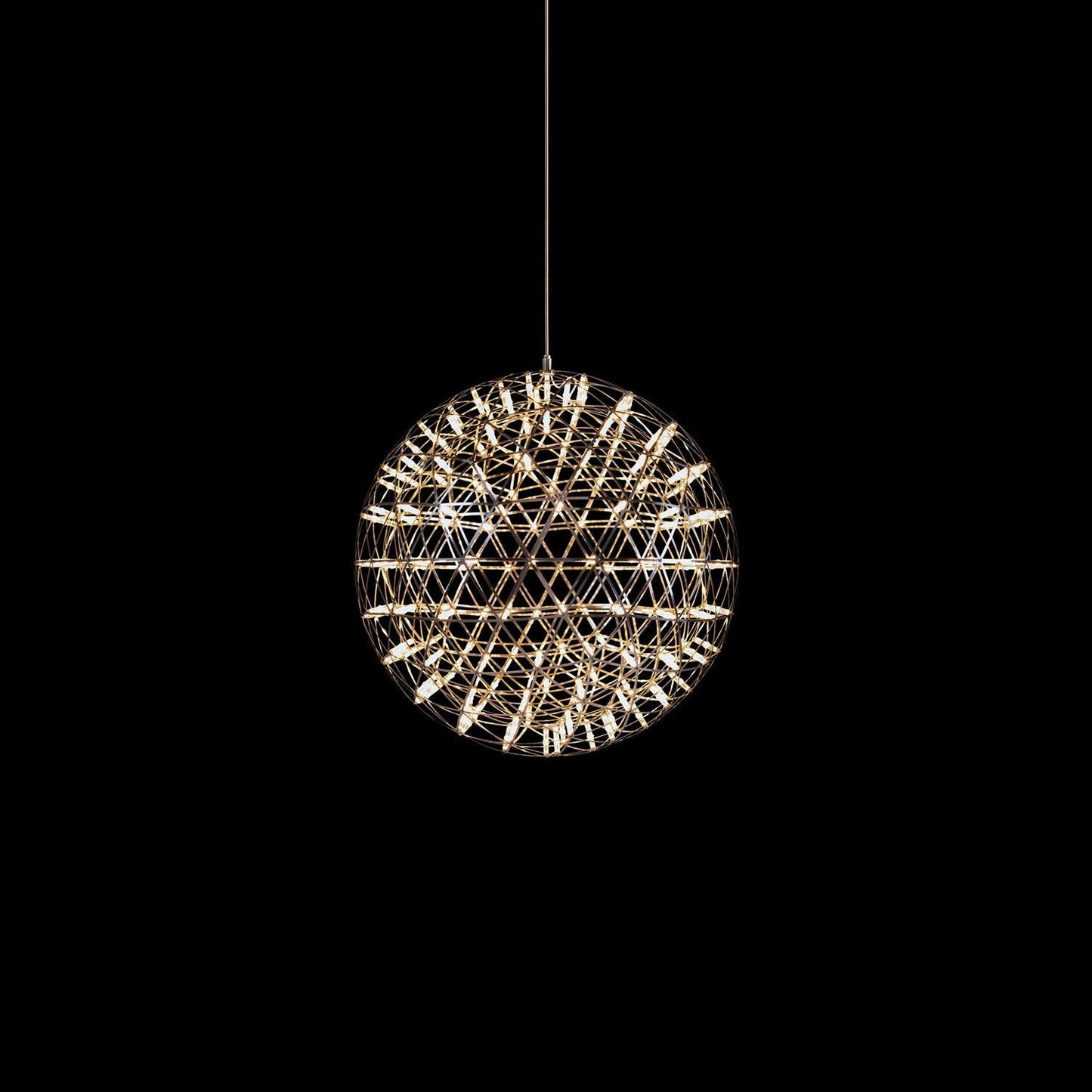 LED Hanglamp Bol Zilver Sfeerverlichting Moderne Lichtbol met Dimbare Lichtpunten Transparante Kristalbol Decoratief Scandinavisch Warm Wit Industrieel Design Interieurlamp