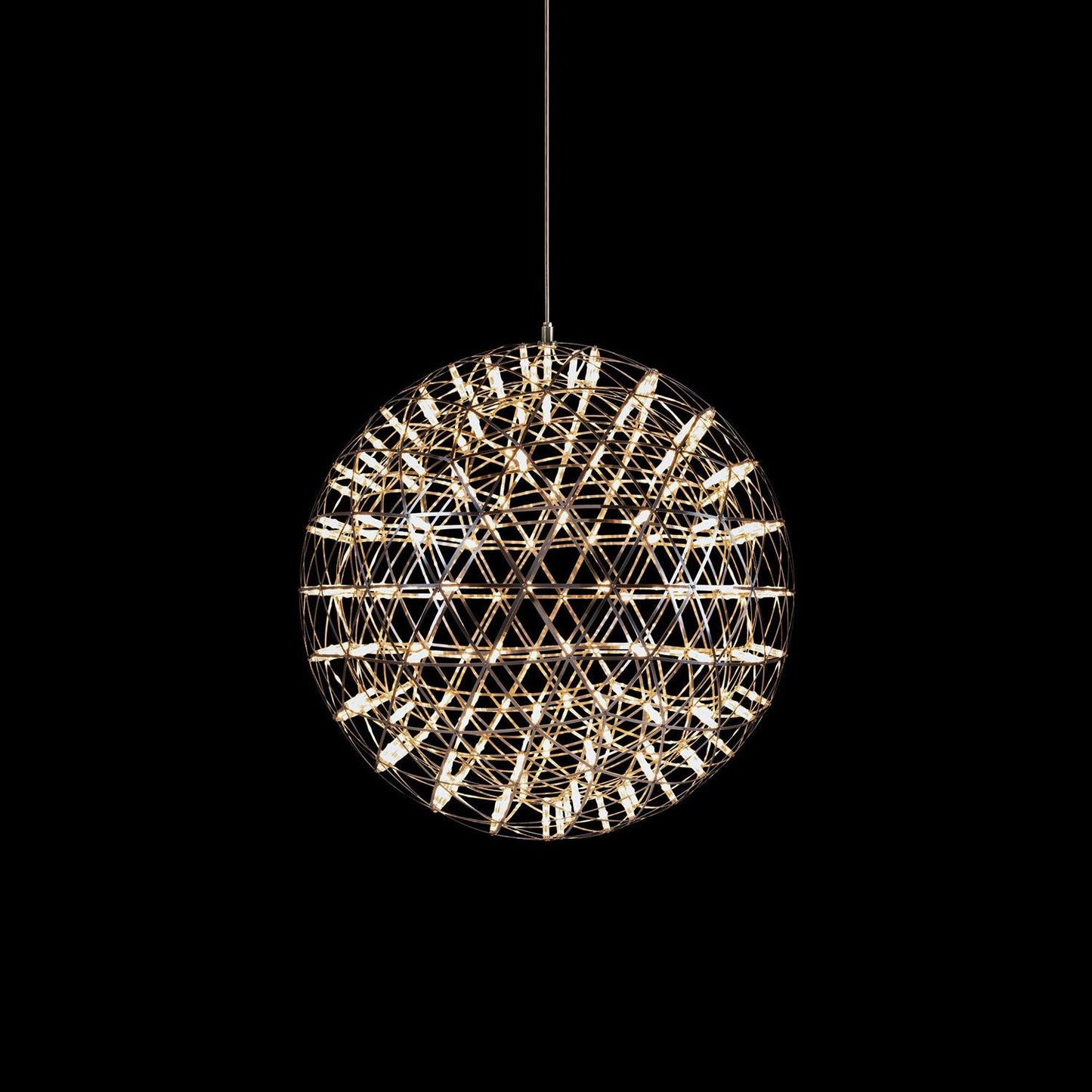 LED Hanglamp Bol Zilver Sfeerverlichting Moderne Lichtbol met Dimbare Lichtpunten Transparante Kristalbol Decoratief Scandinavisch Warm Wit Industrieel Design Interieurlamp