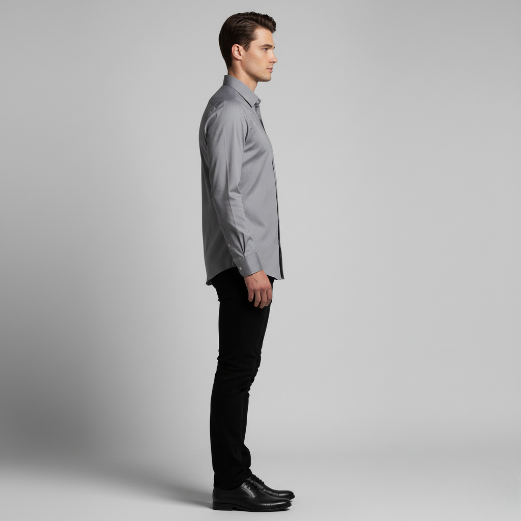Formele Overhemd Lange Mouw Elegante Comfortabel Heren