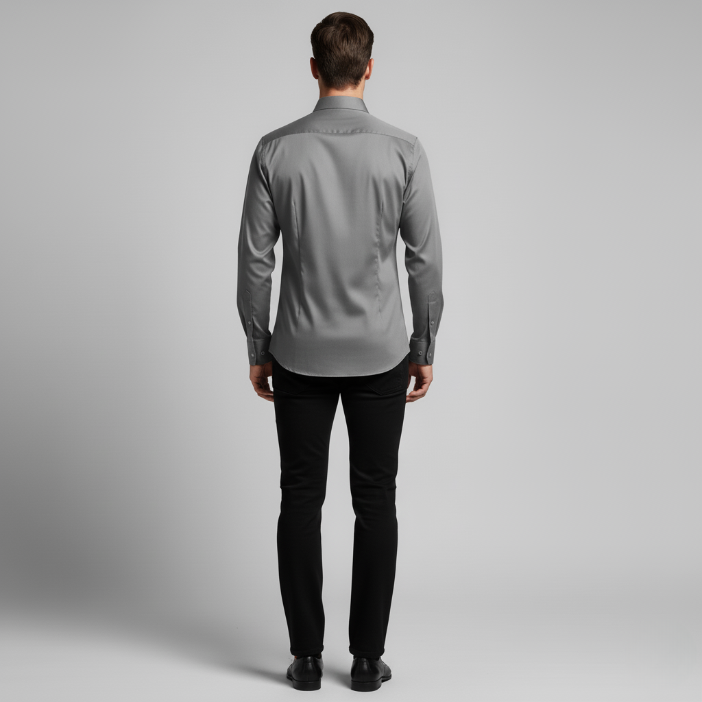 Formele Overhemd Lange Mouw Elegante Comfortabel Heren