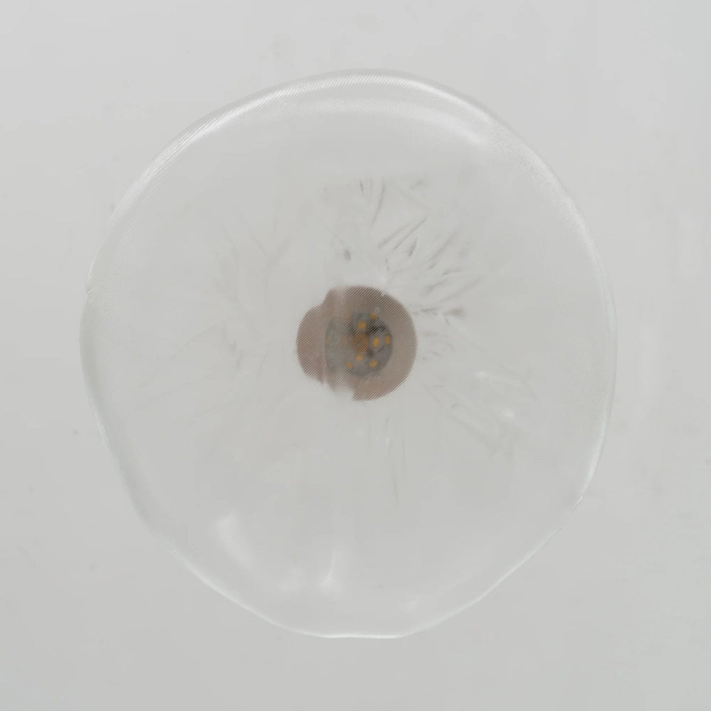 Glazen Hanglamp met Organische Textuur Transparant Rookgrijs Amber