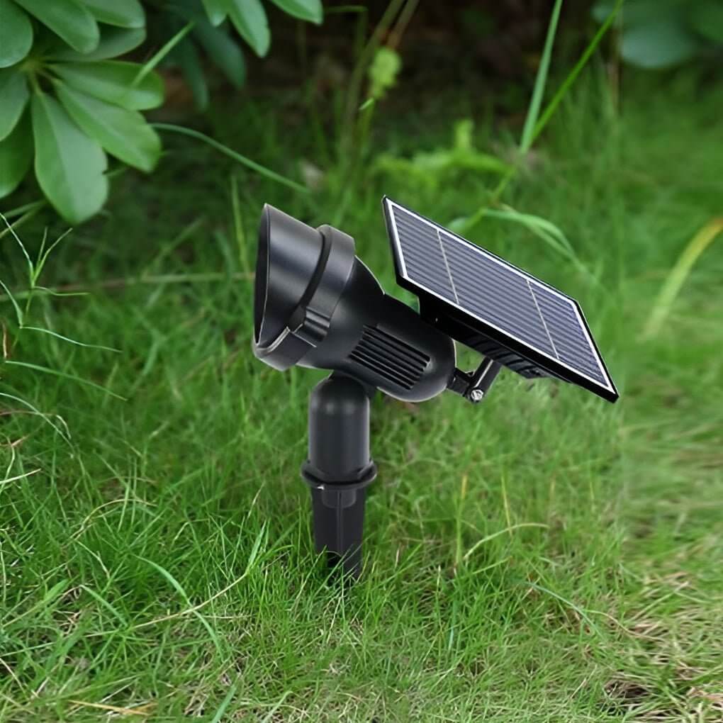 Solar Tuinspot LED RGB Buitenlamp IP65 Verstelbare Kop Aluminium Gazonverlichting