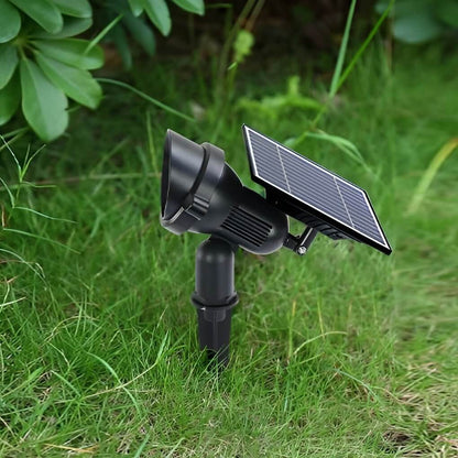 Solar Tuinspot LED RGB Buitenlamp IP65 Verstelbare Kop Aluminium Gazonverlichting
