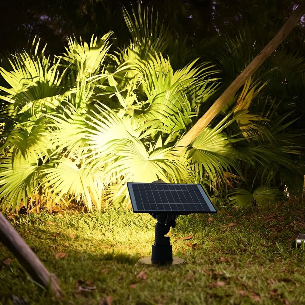Solar Tuinspot LED RGB Buitenlamp IP65 Verstelbare Kop Aluminium Gazonverlichting