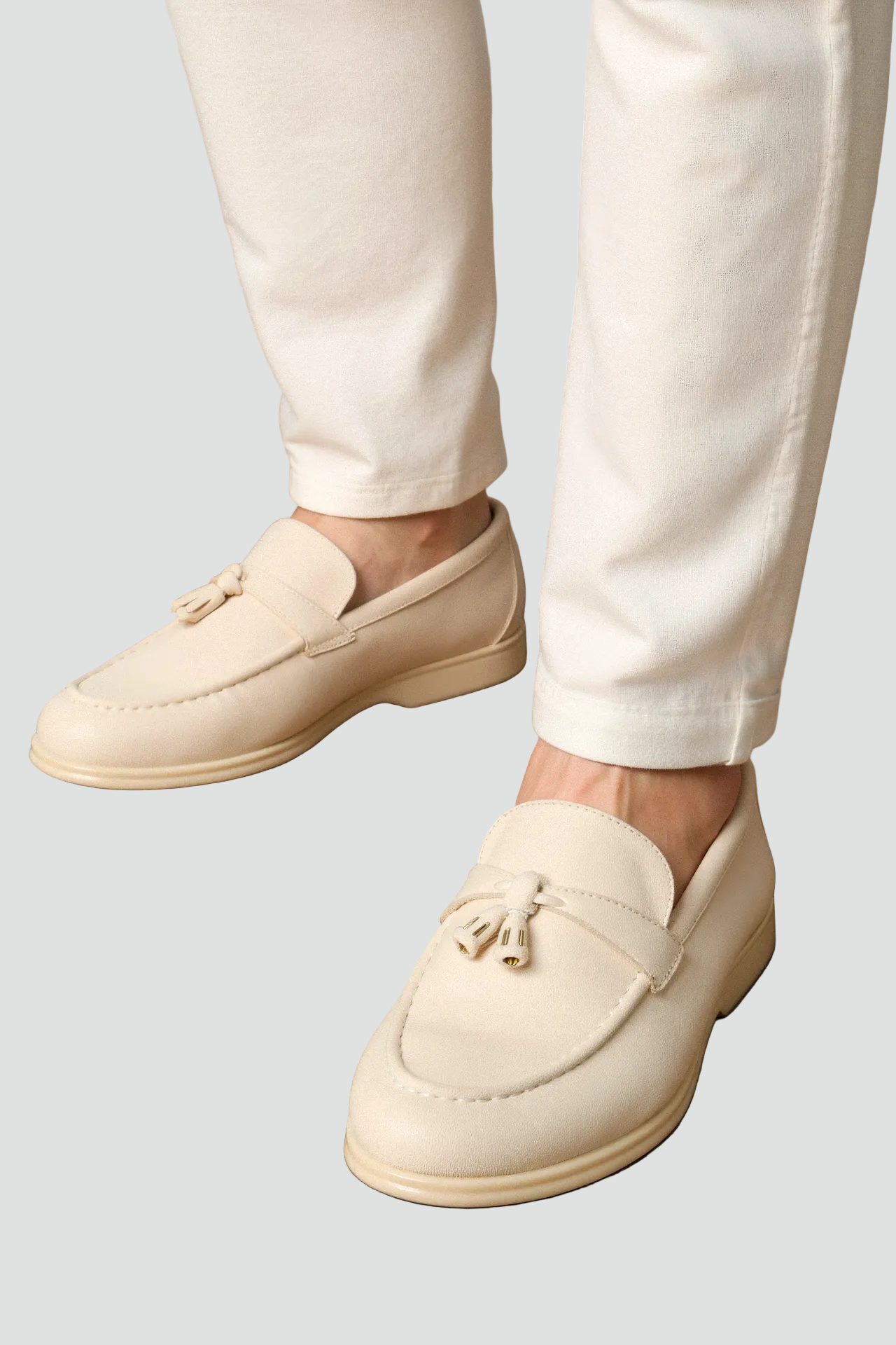 Heren Loafers Slip-on Met Kwasten Zwart Leer - StudioMarella