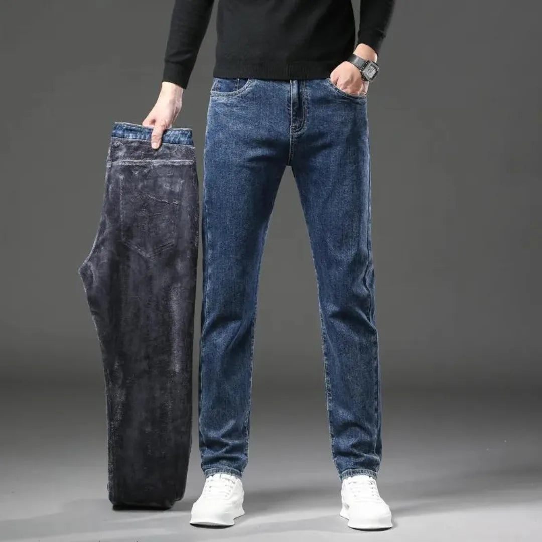 Warme Winterjeans met Fleece Voering Isolatie - StudioMarella