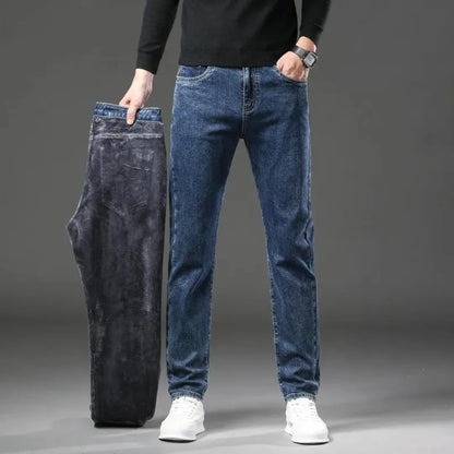 Warme Winterjeans met Fleece Voering Isolatie - StudioMarella