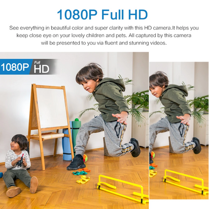 Waterdichte Mini Beveiligingscamera met Nachtzicht WiFi 1080P HD 160° Brede Hoek