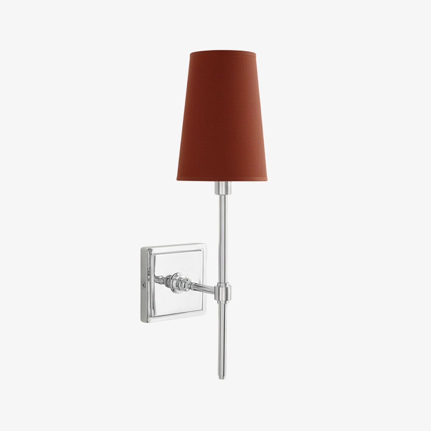 Wandlamp met linnen kap - retro metalen wandverlichting voor slaapkamer en gang