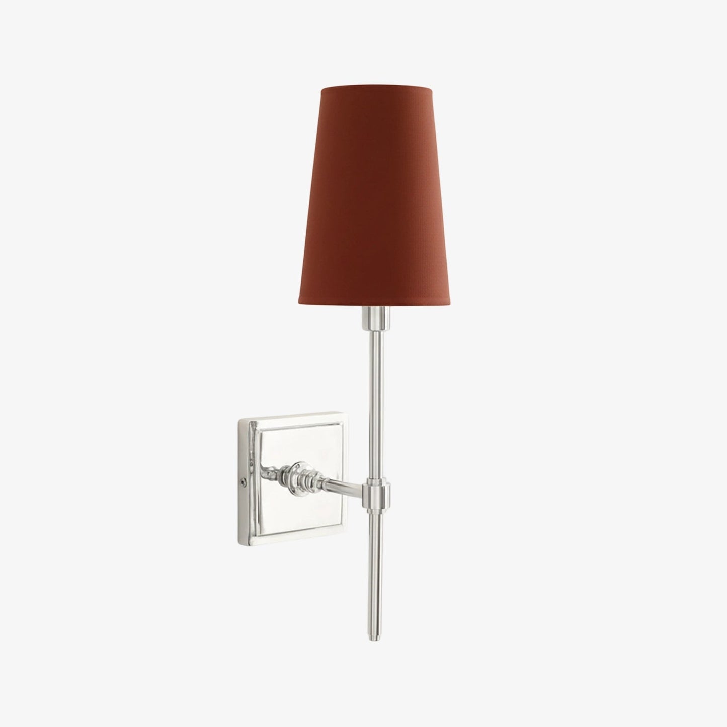 Wandlamp met linnen kap - retro metalen wandverlichting voor slaapkamer en gang