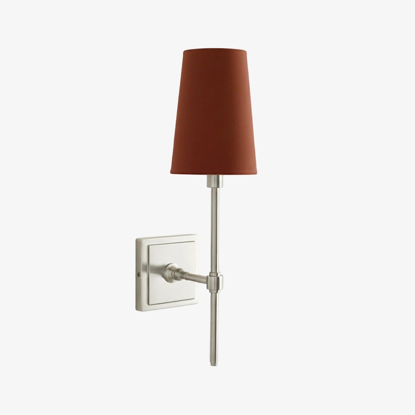 Wandlamp met linnen kap - retro metalen wandverlichting voor slaapkamer en gang