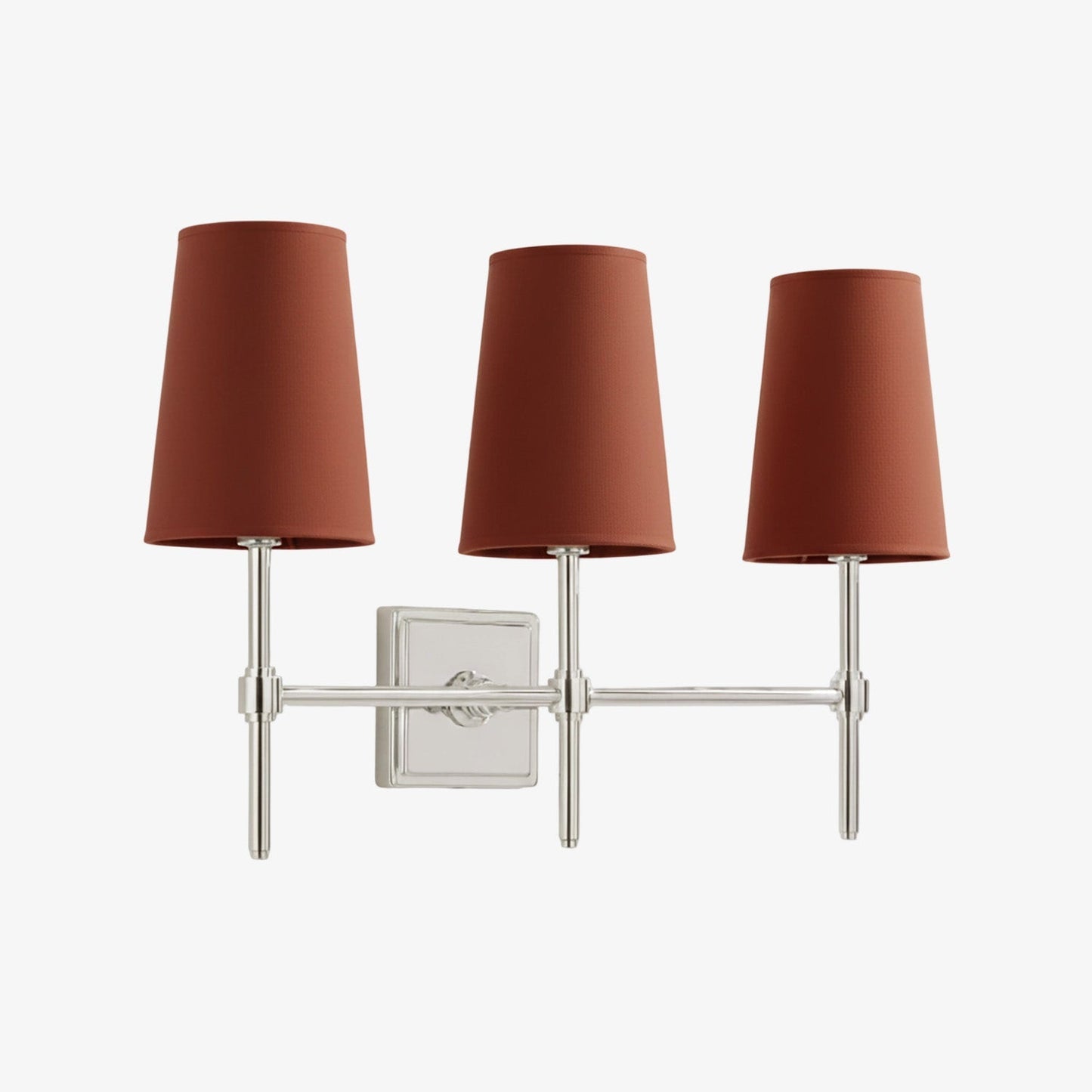 Wandlamp met linnen kap - retro metalen wandverlichting voor slaapkamer en gang