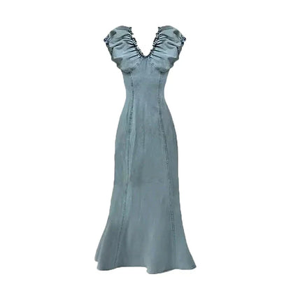 Vrouwen Jurk Pofmouwen Zomerse Elegantie - StudioMarella