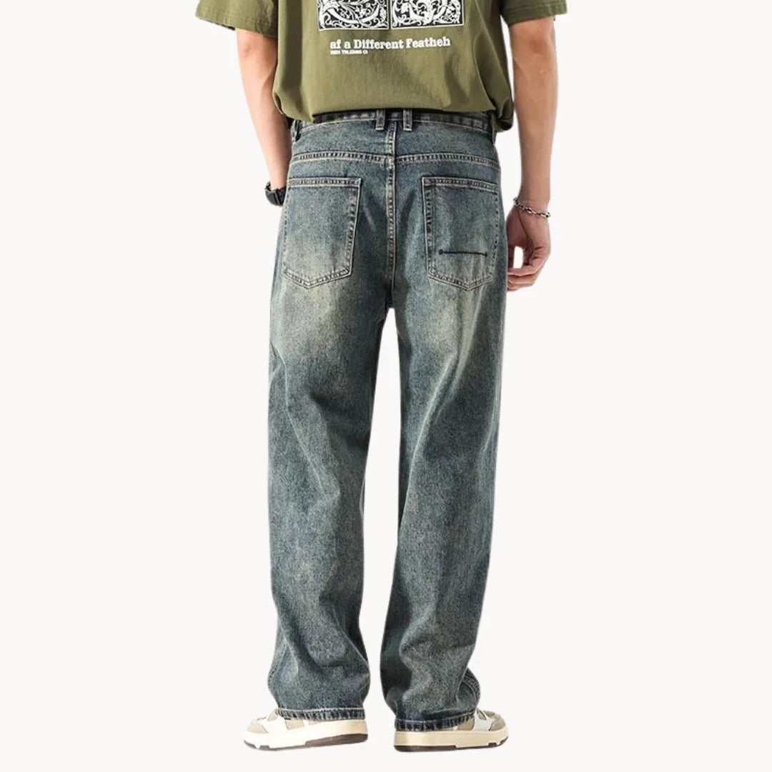 Relaxed retro jeans met rechte pasvorm