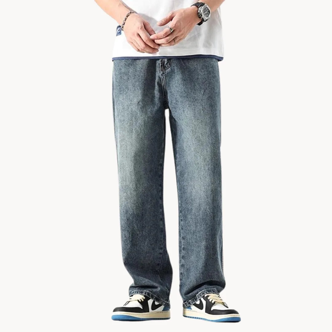 Relaxed retro jeans met rechte pasvorm