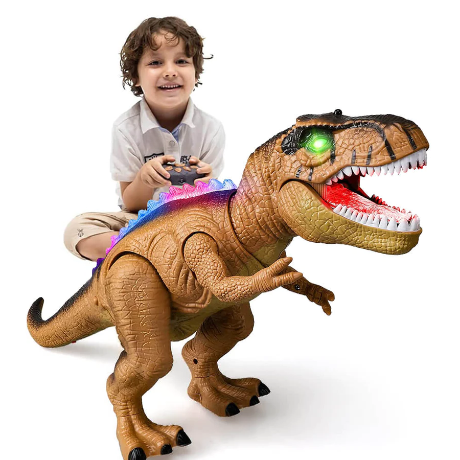Interactieve Lopende Dinosaurus met Afstandsbediening en LED-Verlichting – Realistische T-Rex voor Kinderen