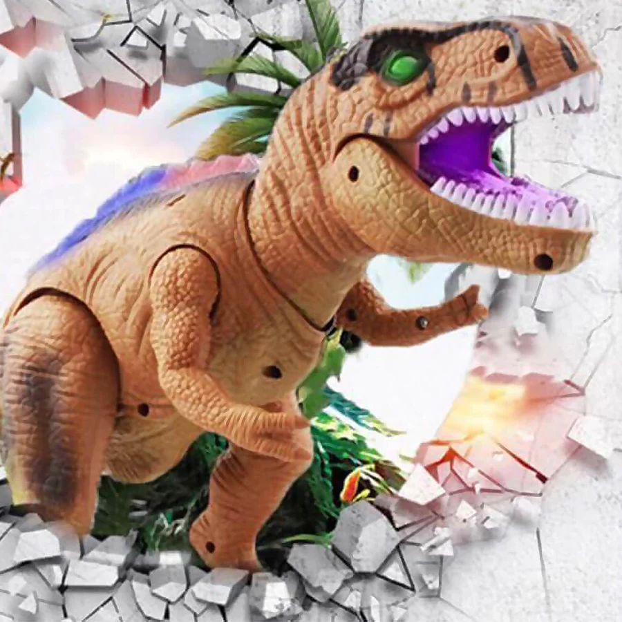 Interactieve Lopende Dinosaurus met Afstandsbediening en LED-Verlichting – Realistische T-Rex voor Kinderen