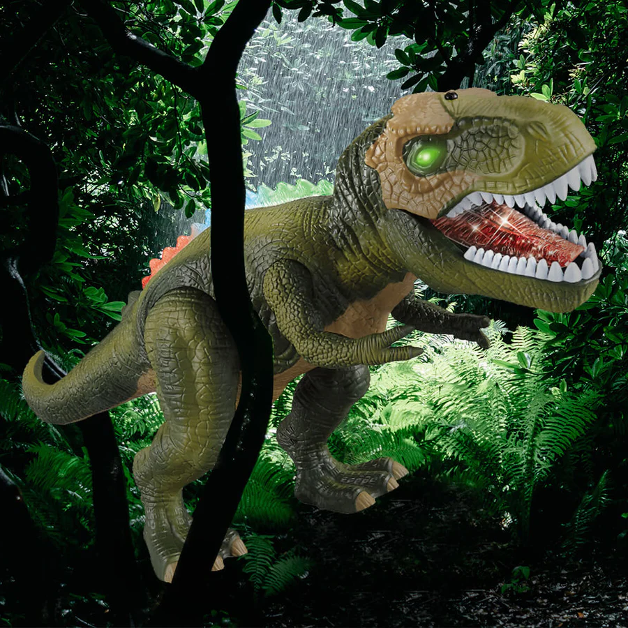 Interactieve Lopende Dinosaurus met Afstandsbediening en LED-Verlichting – Realistische T-Rex voor Kinderen
