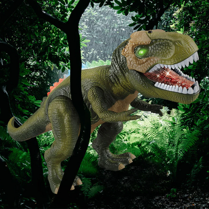 Interactieve Lopende Dinosaurus met Afstandsbediening en LED-Verlichting – Realistische T-Rex voor Kinderen