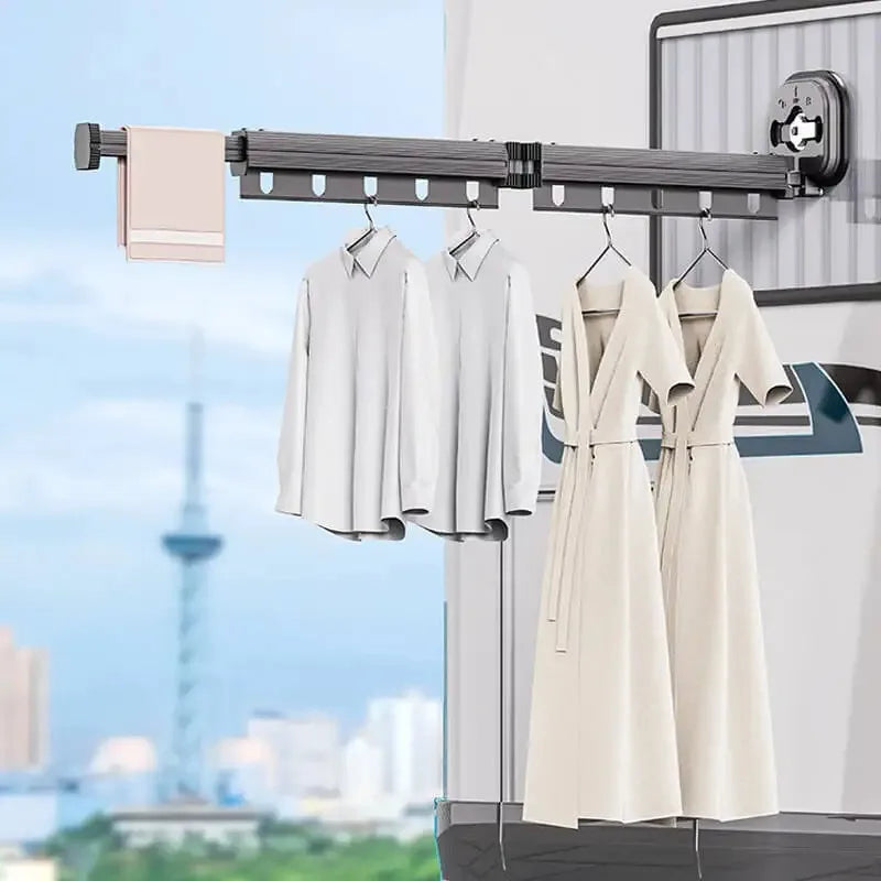 Inklapbaar Wasrek voor Aan de Muur of Deur - Ruimtebesparend Opvouwbaar Droogrek - Compact & Veelzijdig Design voor Kleine Ruimtes