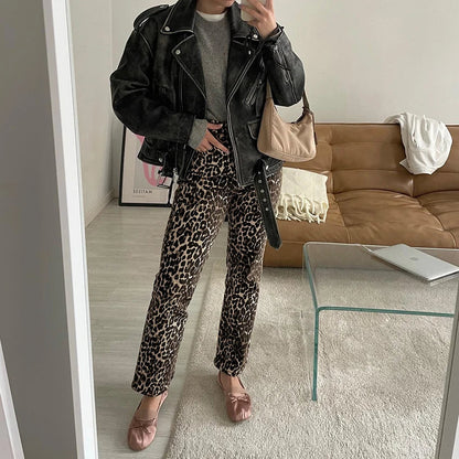 Hoge Taille Kokerbroek Retro Stijl Chique