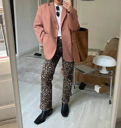 Hoge Taille Kokerbroek Retro Stijl Chique