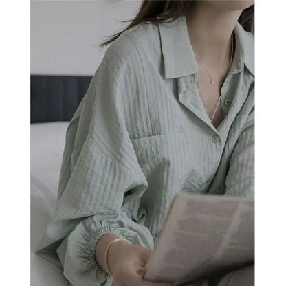 Vrouwelijke Katoenen Blouse Zomerse Linnen Stijl