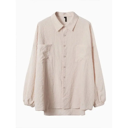 Katoen Linnen Shirt Retro Stijl Heren Overhemd
