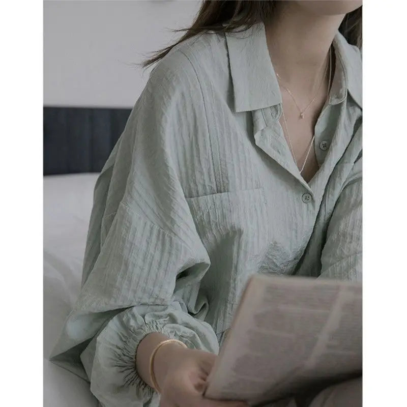 Vrouwelijke Katoenen Blouse Zomerse Linnen Stijl