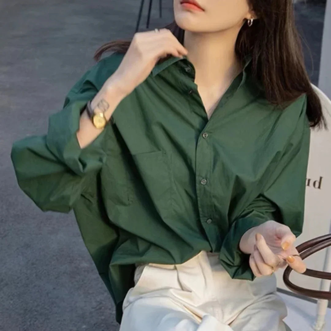 Retro Blouse Groen Zomerjurk Chique Stijl - StudioMarella
