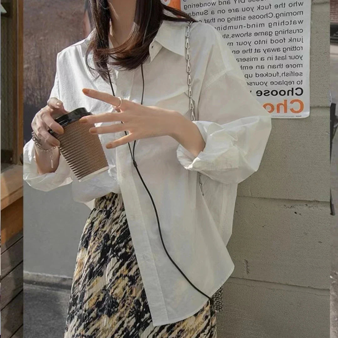 Vrouwelijke Lente Blouse met Bloemenprint