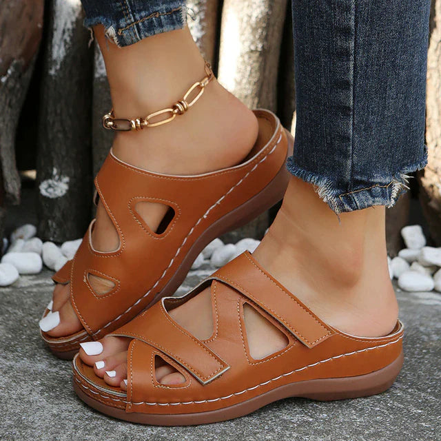 Orthopedische Sandalen Leder Comfortabel Steunzool