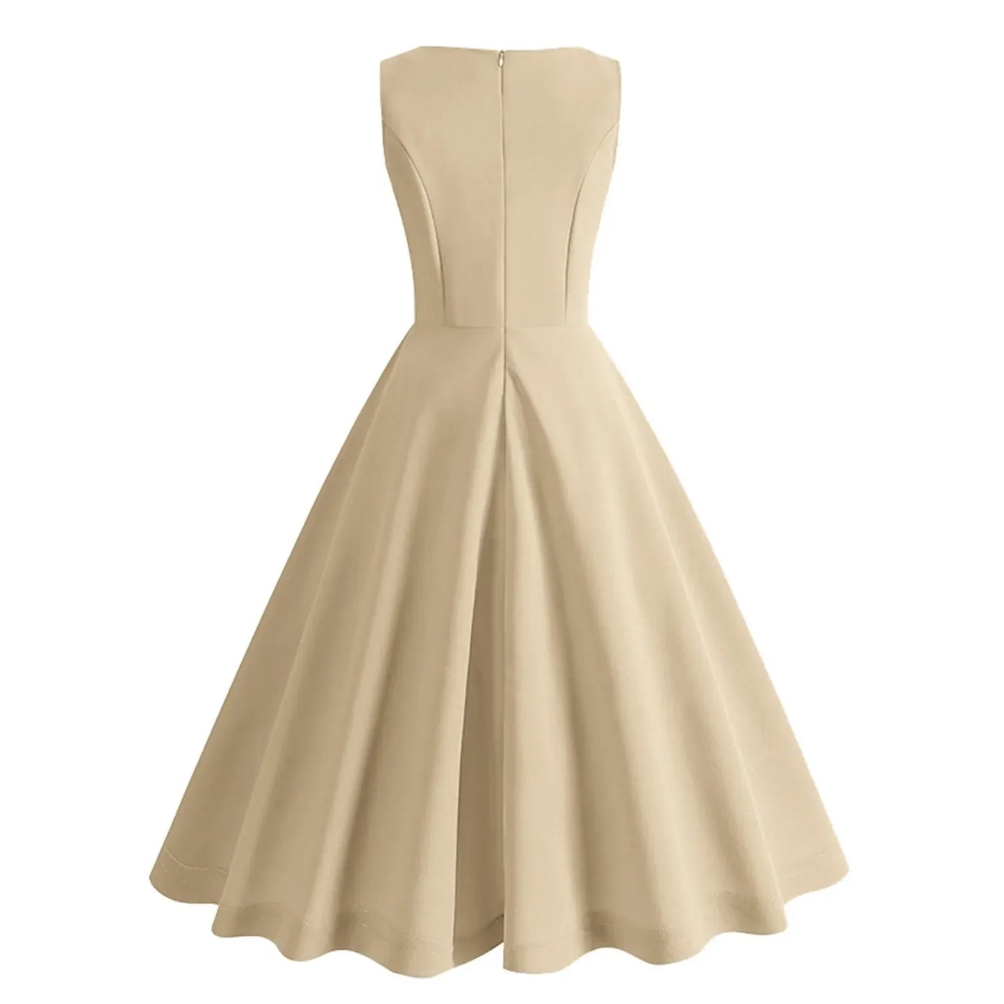 Retro Midi-Jurk Roze Swingjurk Vrouw