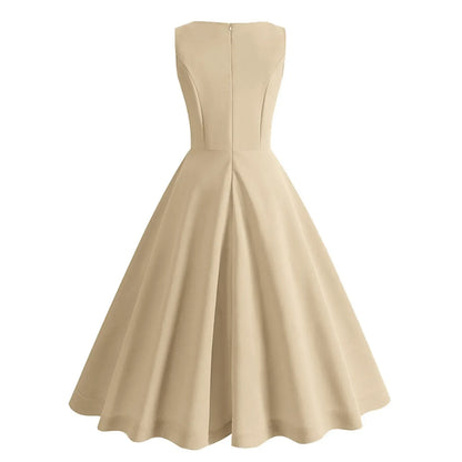 Retro Midi-Jurk Roze Swingjurk Vrouw