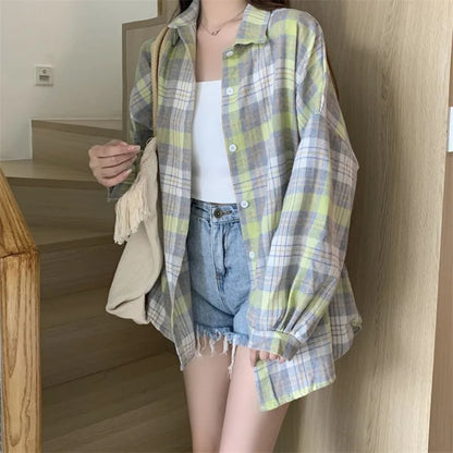 Vrouwelijke Retro Blouses Zomerkleuren